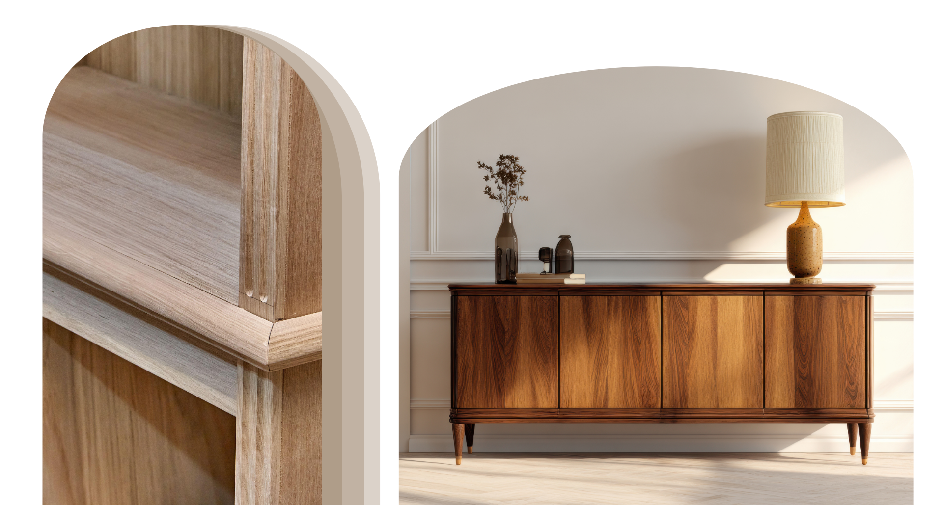 renovation de meubles en bois vitre